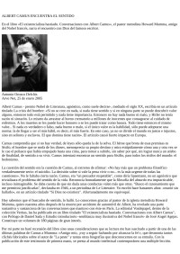 Grammata — ALBERT CAMUS ENCUENTRA EL SENTIDO