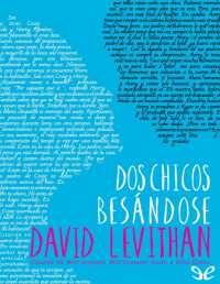 David Levithan — Dos Chicos Besándose