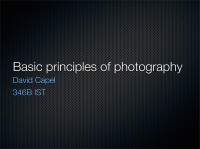 Desconocido — 46. BASIC PRINCIPLES OF PHOTOGRAPHY (INGLES) AUTOR DAVID CAPEL