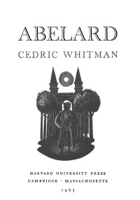 Cedric Hubbell Whitman — Abelard