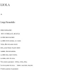Luigi Pirandello [Pirandello, Luigi] — LIOLA
