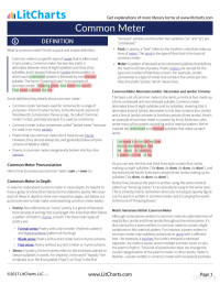 LitCharts — Common Meter - Literary Terms Guide (LitCharts)