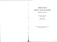 Didier Anzieu — Freud's Self-Analysis