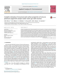 D.M. Meira & R.U. Ribeiro & O. Mathon & S. Pascarelli & J.M.C. Bueno & D. Zanchet — Complex interplay of structural and surface properties of ceria on platinum supported catalyst under water gas shift reaction