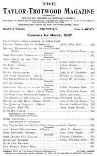Various — The Taylor-Trotwood Magazine, Vol. IV, No. 6, March 1907