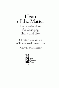 New Growth Press — Heart of the Matter: Daily Reflections for Changing Hearts and Lives