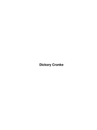 Unknown — Dickory Cronke