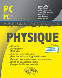 Régis Bourdin, Ludovic Menguy, Alban Sauret, Sylvie Zanier, Marc Venturi, Vincent Parmentier — Physique PC-PC*