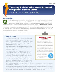 Substance Abuse and Mental Health Services Administration — Treating Babies Who Were Exposed to Opioids Before Birth