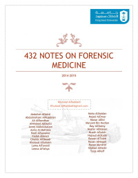 Khulood AlRaddadi — 432 Notes On Forensic Medicine