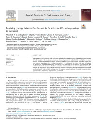 Abdullah J. Al Abdulghani — Realizing synergy between Cu, Ga, and Zr for selective CO2 hydrogenation to methanol