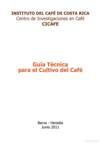 CICAFE — Guía técnica para el cultivo de café