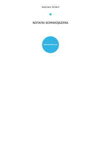 Szolem, Alejchem — NOTATKI KOMIWOJAŻERA