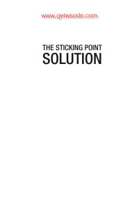 Jay Abraham — Sticking Point Solution