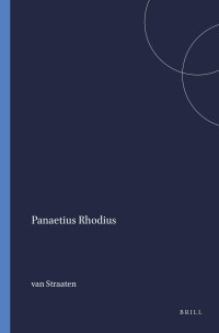 van Straaten; — Panaetius Rhodius