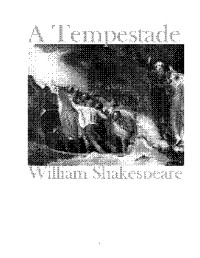 William Shakespeare — A Tempestade