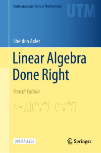 Sheldon Axler — Linear Algebra Done Right