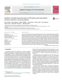 Sven Urban & Paolo Dolcet & Maren Möller & Limei Chen & Peter J. Klar & Igor Djerdj & Silvia Gross & Bernd M. Smarsly & Herbert Over — Synthesis and full characterization of the phase-pure pyrochlore Ce2Zr2O7 and the κ-Ce2Zr2O8 phases