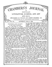 B. Chambers — Chambers's Journal of Popular Literature, Science, and Art (Fifth Series, no. 127, vol. III, June 5, 1886)