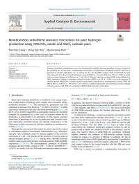 Nan-Nan Liang — Membraneless unbuffered seawater electrolysis for pure hydrogen production using PtRuTiOx anode and MnOx cathode pairs