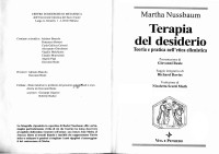 Martha Nussbaum — Terapia del desiderio