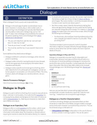 LitCharts — Dialogue - Literary Terms Guide (LitCharts)