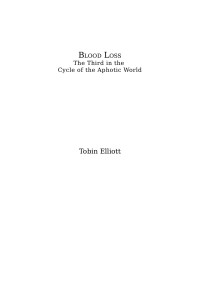 Tobin Elliott — Blood Loss