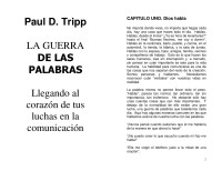 Abel Raul Tec Kumul — Microsoft Word - Paul D. Tripp - La Guerra De Palabras.doc