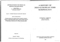 SHIELDS, D. K. — History of Indo-European Verb Morphology