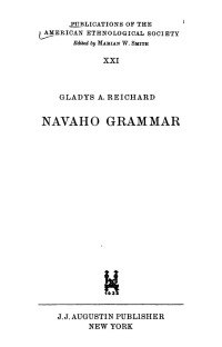 Shea — Navajo; Navaho Grammar (tailor'd).pdf