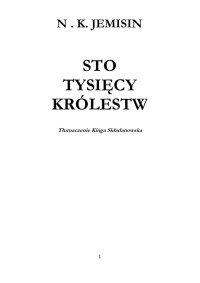 Sto Tysiecy Krolestw — Jemisin N.K.