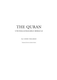 Caner Taslaman — The Quran
