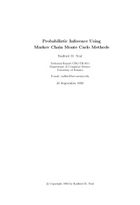 Neal R. — Probabilistic Inference Using Markov Chain Monte Carlo Methods 1993