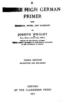 Wright — Middle High German Primer (1917)