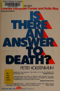 Peter Koestenbaum — Is there an answer to death?