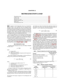 Unknown — R12 Refrigeration Load