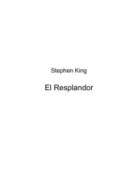 Stephen King — El resplandor