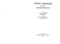 Jan Arnoldus Schouten, W. van der Kulk — Pfaff's Problem and Its Generalizations