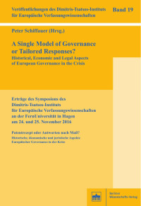 Peter Schiffauer (Hrsg.) — A Single Model of Governance or Tailored Responses?