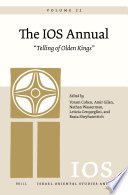 coll — The IOS Annual Volume 22: “Telling of Olden Kings”