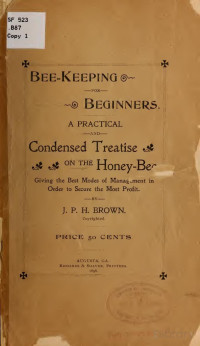 Brown, J. P. H. — Bee-keeping for beginners