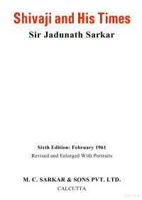 Jadunath Sarkar — Shivaji and His Times