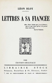 Léon Bloy — Lettres à sa fiancée