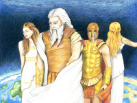 Indesign — Miti greci illustrati per bambini