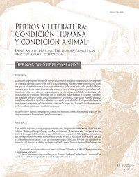 Desconocido — 12. PERROS Y LITERATURA. CONDICION HUMANA Y CONDICION ANIMAL AUTOR BERNARDO SUBERCASEAUX