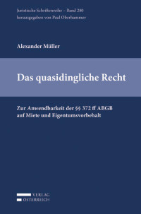 Alexander Mller; — Das quasidingliche Recht