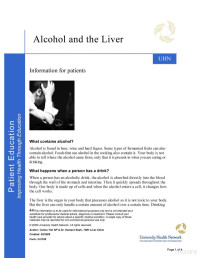 UHN, 2009 — Alcohol and the Liver (UHN, 2009)