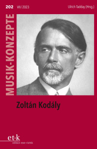 Ulrich Tadday — Zoltán Kodály