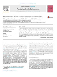 O. Shmychkova & T. Luk’yanenko & A. Yakubenko & R. Amadelli & A. Velichenko — Electrooxidation of some phenolic compounds at Bi-doped PbO2