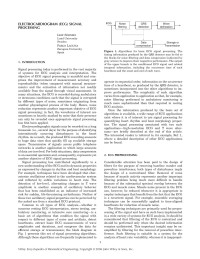 Unknown — "Electrocardiogram (ECG) Signal Processing". In: Encyclopedia of Biomedical Engineering